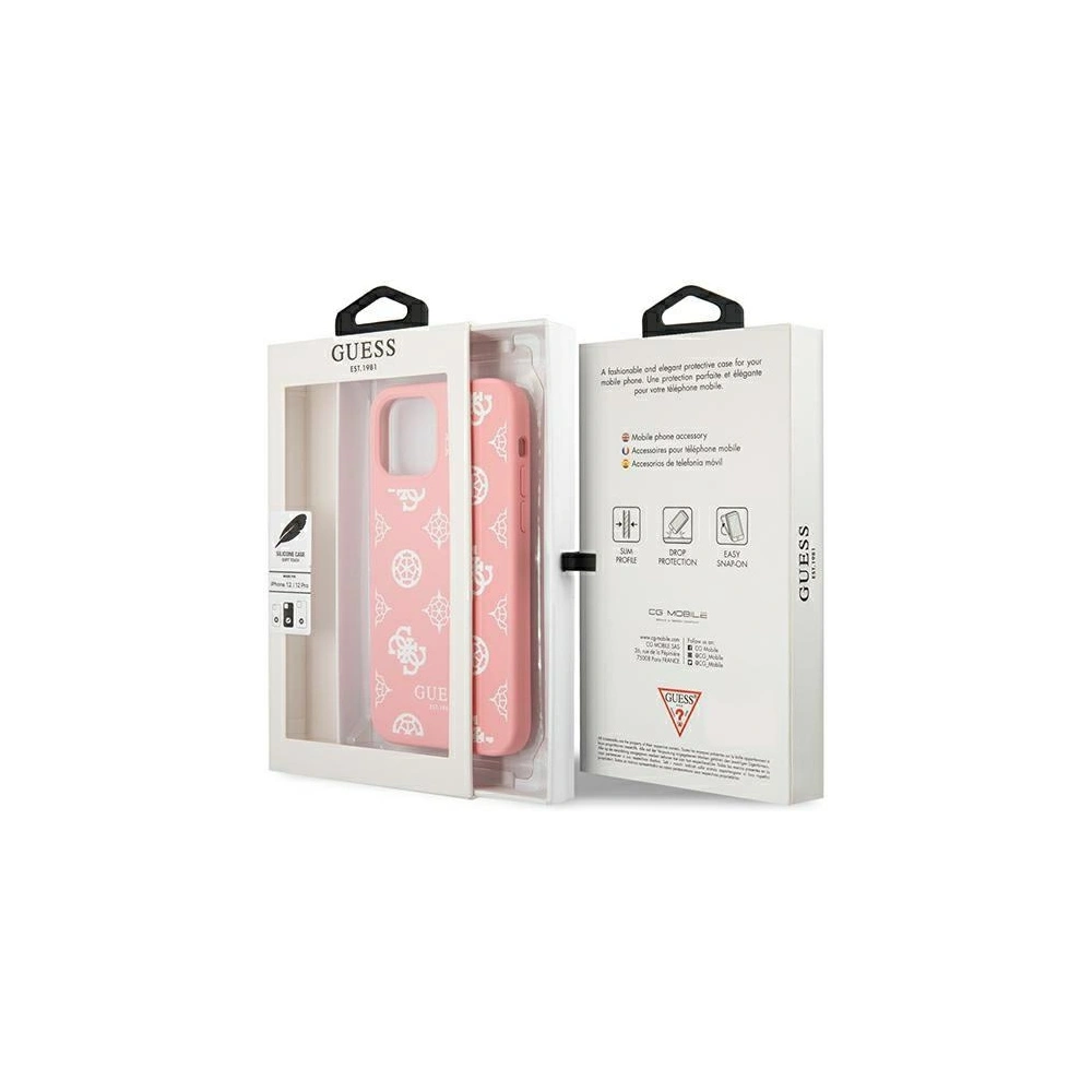 Hurtownia GSM - Etui Guess GUHCP12LLSPEWPI Apple iPhone 12 Pro Max růžový/pink tvrdý kryt Peony Collection - GUE1147PNK - {ean13} - Hurt