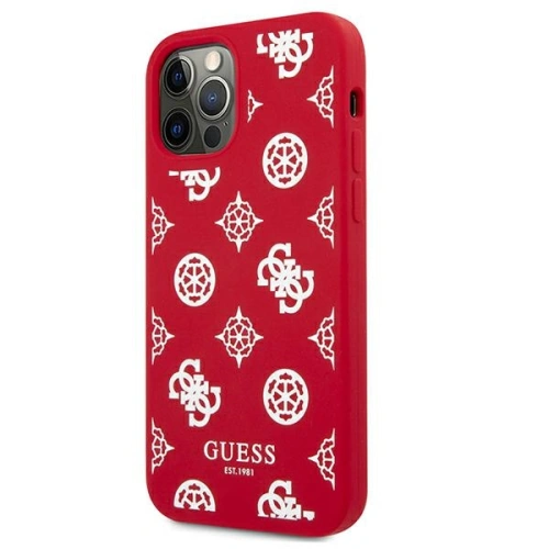 Etui Guess GUHCP12LLSPEWRE Apple iPhone 12 Pro Max czerwony/red hard case Peony Collection