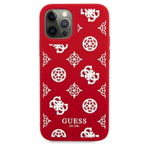 Etui Guess GUHCP12LLSPEWRE Apple iPhone 12 Pro Max czerwony/red hard case Peony Collection
