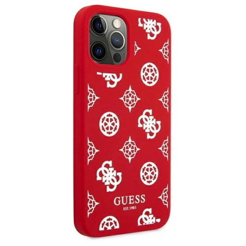Etui Guess GUHCP12LLSPEWRE Apple iPhone 12 Pro Max czerwony/red hard case Peony Collection
