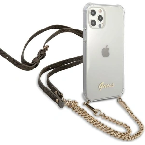 Hurtownia GSM - Etui Guess GUHCP12MKC4GSGO Apple iPhone 12/12 Pro Transparent hardcase 4G Gold Chain - GUE1149CL - {ean13} - Hurt