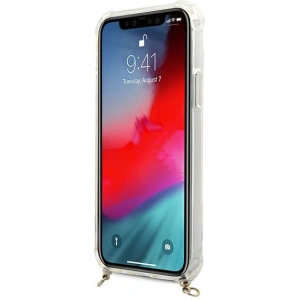 Hurtownia GSM - Etui Guess GUHCP12MKC4GSGO Apple iPhone 12/12 Pro Transparentní tvrdý obal 4G Zlatý řetěz - GUE1149CL - {ean13} - Hurt