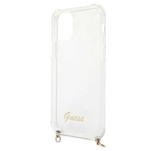 Etui Guess GUHCP12MKC4GSGO Apple iPhone 12/12 Pro Transparent hardcase 4G Gold Chain