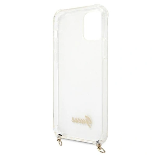 Etui Guess GUHCP12MKC4GSGO Apple iPhone 12/12 Pro Transparent hardcase 4G Gold Chain