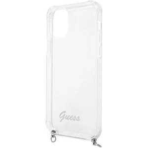 Hurtownia GSM - Etui Guess GUHCP12MKC4GSSI Apple iPhone 12/12 Pro Transparentní tvrdý kryt 4G Stříbrný řetěz - GUE1150CL - {ean13} - Hurt