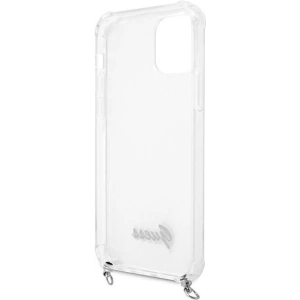 Hurtownia GSM - Etui Guess GUHCP12MKC4GSSI Apple iPhone 12/12 Pro Transparentní tvrdý kryt 4G Stříbrný řetěz - GUE1150CL - {ean13} - Hurt