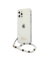 Wholesale Guess GUHCP12MKPSWH Apple iPhone 12/12 Pro Transparent hardcase White Pearl - GUE1151CL - {ean13} - Hurt