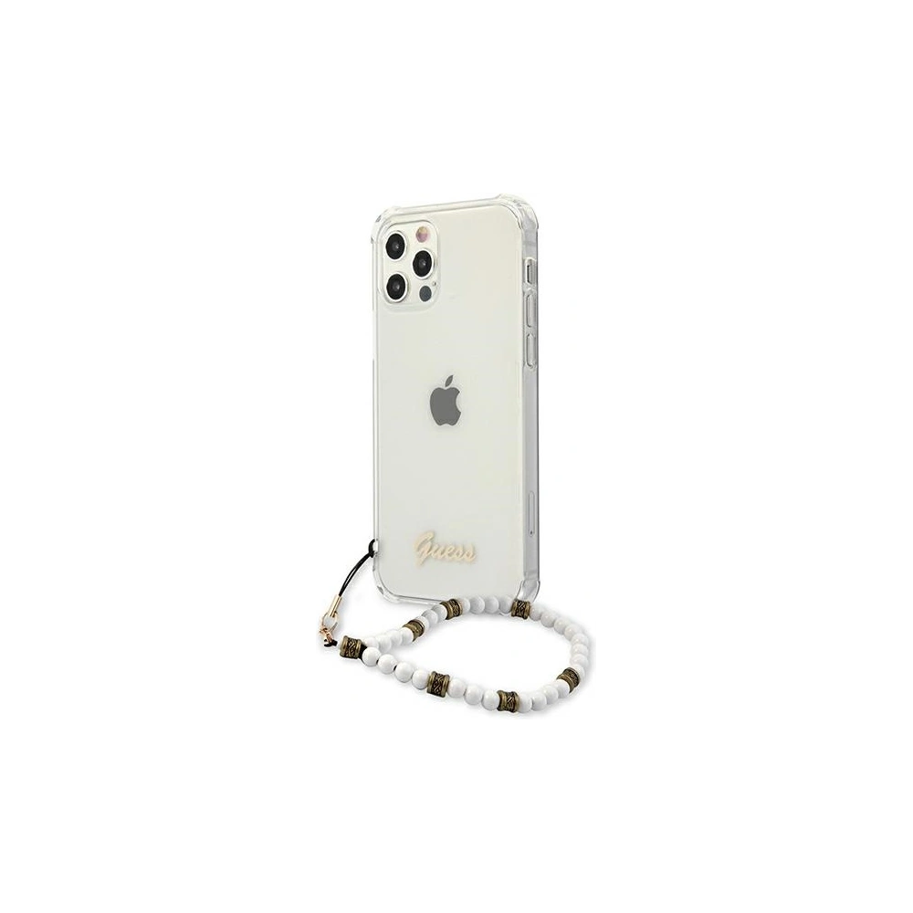 Wholesale Guess GUHCP12MKPSWH Apple iPhone 12/12 Pro Transparent hardcase White Pearl - GUE1151CL - {ean13} - Hurt