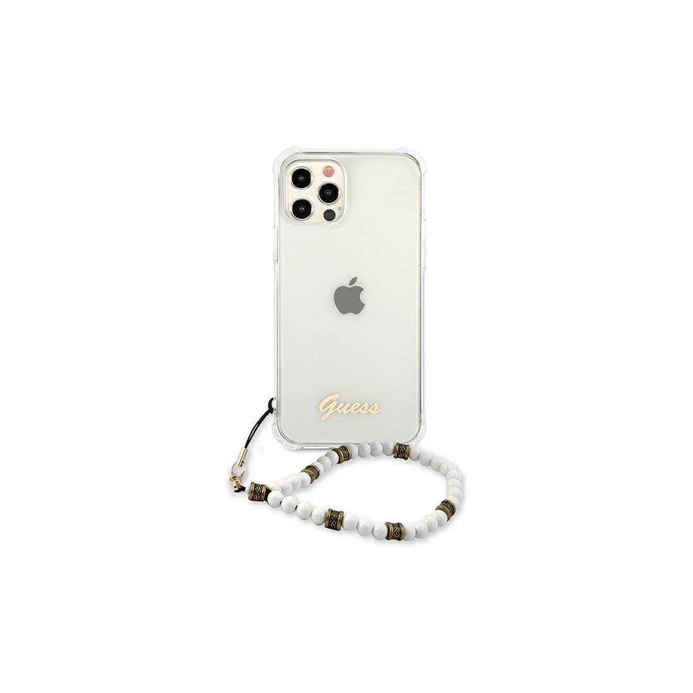 Wholesale Guess GUHCP12MKPSWH Apple iPhone 12/12 Pro Transparent hardcase White Pearl - GUE1151CL - {ean13} - Hurt