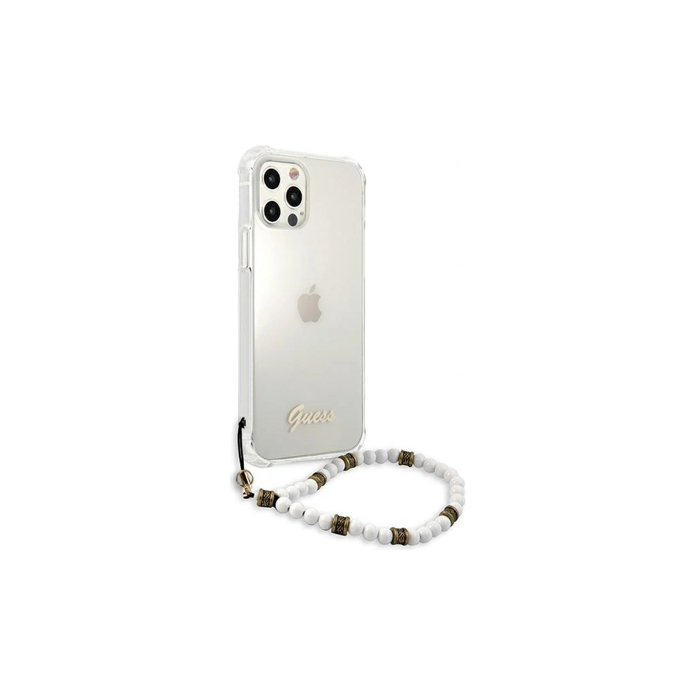 Wholesale Guess GUHCP12MKPSWH Apple iPhone 12/12 Pro Transparent hardcase White Pearl - GUE1151CL - {ean13} - Hurt