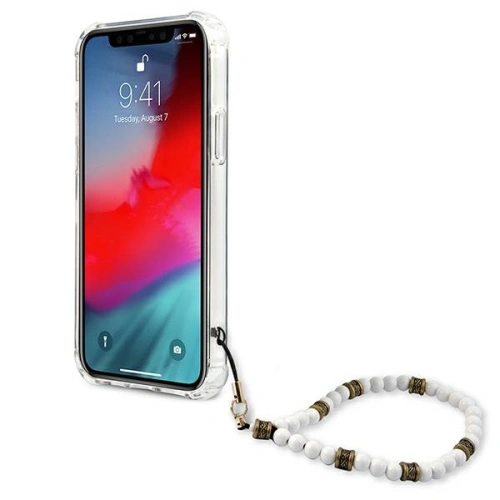 Etui Guess GUHCP12MKPSWH Apple iPhone 12/12 Pro Transparent hardcase White Pearl