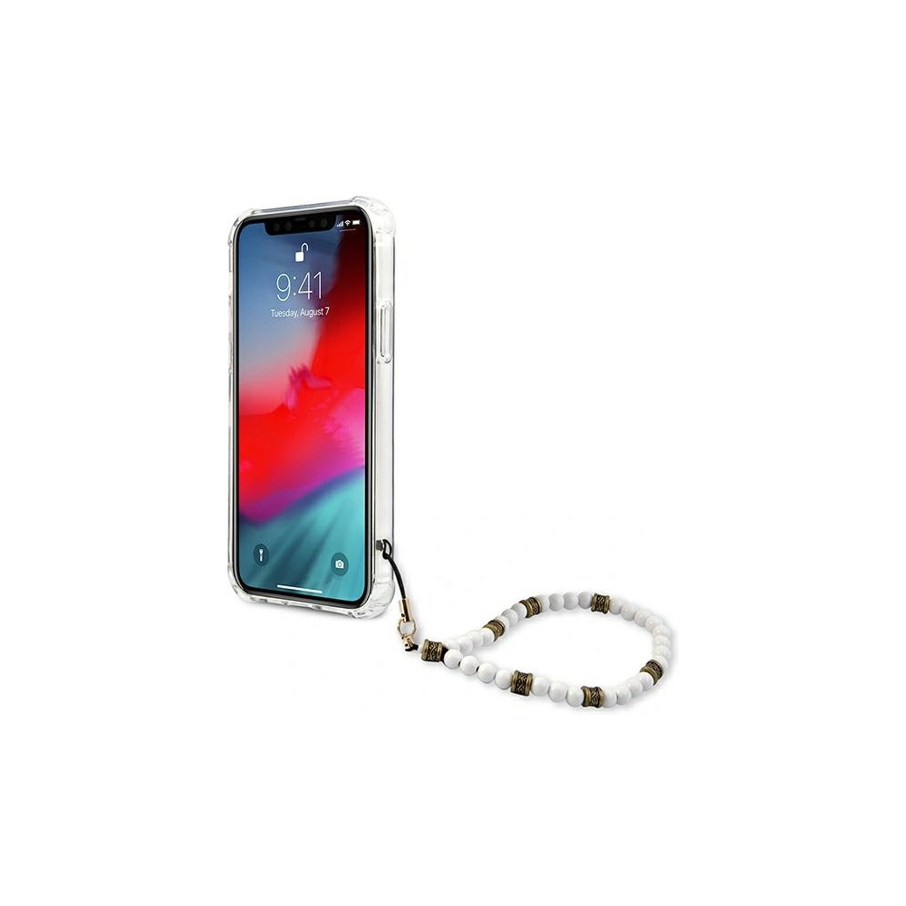 Hurtownia GSM - Etui Guess GUHCP12MKPSWH Apple iPhone 12/12 Pro Transparentní tvrdý obal Bílá perla - GUE1151CL - {ean13} - Hurt