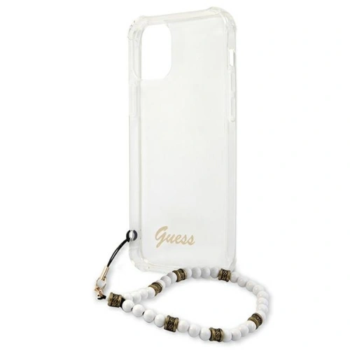 Etui Guess GUHCP12MKPSWH Apple iPhone 12/12 Pro Transparent hardcase White Pearl