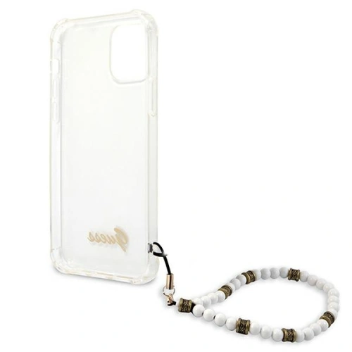 Etui Guess GUHCP12MKPSWH Apple iPhone 12/12 Pro Transparent hardcase White Pearl