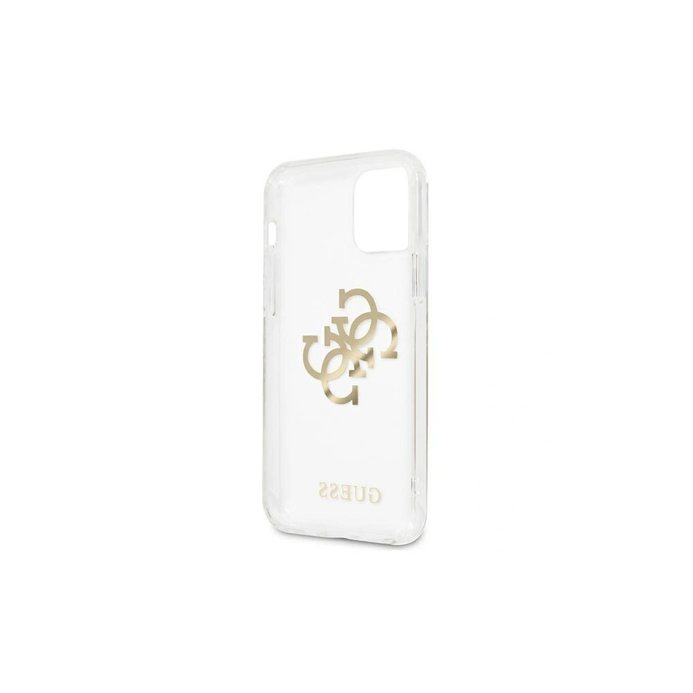 Wholesale Guess GUHCP12MKS4GGO Apple iPhone 12/12 Pro Transparent hardcase 4G Gold Charms Collection - GUE1152CL - {ean13} - Hurt