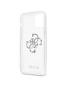 Hurtownia GSM - Etui Guess GUHCP12MKS4GSI Apple iPhone 12/12 Pro Transparentní tvrdý kryt 4G Silver Charms Collection - GUE1153CL - {ean13} - Hurt
