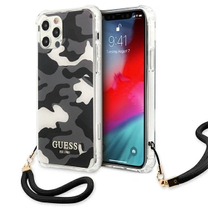 Hurtownia GSM - Etui Guess GUHCP12MKSARBK Apple iPhone 12/12 Pro černý/black hardcase Camo Collection - GUE1154BLK - {ean13} - Hurt