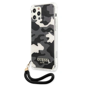 Hurtownia GSM - Etui Guess GUHCP12MKSARBK Apple iPhone 12/12 Pro černý/black hardcase Camo Collection - GUE1154BLK - {ean13} - Hurt