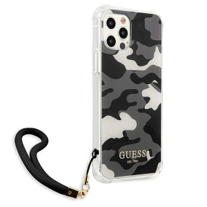 Hurtownia GSM - Etui Guess GUHCP12MKSARBK Apple iPhone 12/12 Pro černý/black hardcase Camo Collection - GUE1154BLK - {ean13} - Hurt