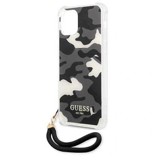 Etui Guess GUHCP12MKSARBK Apple iPhone 12/12 Pro czarny/black hardcase Camo Collection