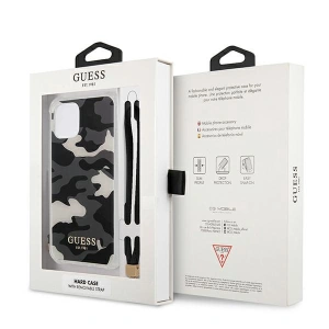 Hurtownia GSM - Etui Guess GUHCP12MKSARBK Apple iPhone 12/12 Pro černý/black hardcase Camo Collection - GUE1154BLK - {ean13} - Hurt