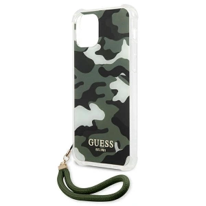 Hurtownia GSM - Etui Guess GUHCP12MKSARKA Apple iPhone 12/12 Pro zelené/khaki hardcase Camo Collection - GUE1155KHA - {ean13} - Hurt