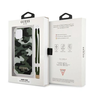 Hurtownia GSM - Etui Guess GUHCP12MKSARKA Apple iPhone 12/12 Pro zelené/khaki hardcase Camo Collection - GUE1155KHA - {ean13} - Hurt
