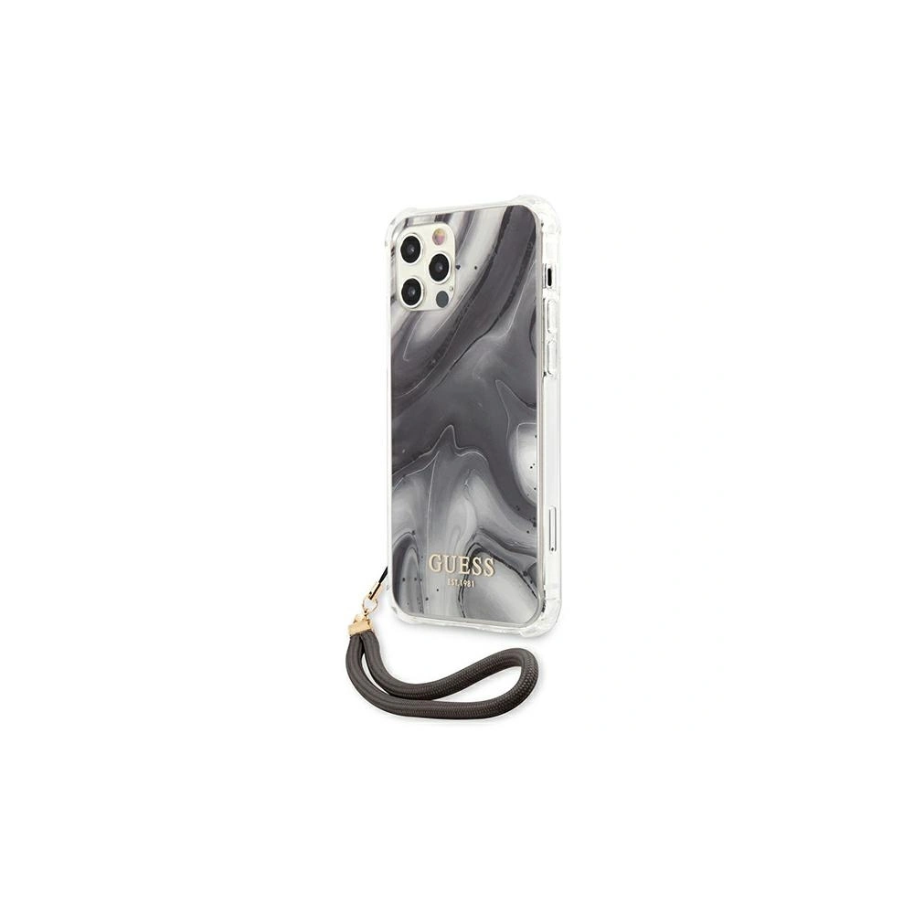 Wholesale Guess GUHCP12MKSMAGR Apple iPhone 12/12 Pro grey hardcase Marble Collection - GUE1156GRY - {ean13} - Hurt