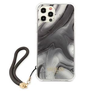 Hurtownia GSM - Etui Guess GUHCP12MKSMAGR Apple iPhone 12/12 Pro šedý/grey hardcase Marble Collection - GUE1156GRY - {ean13} - Hurt