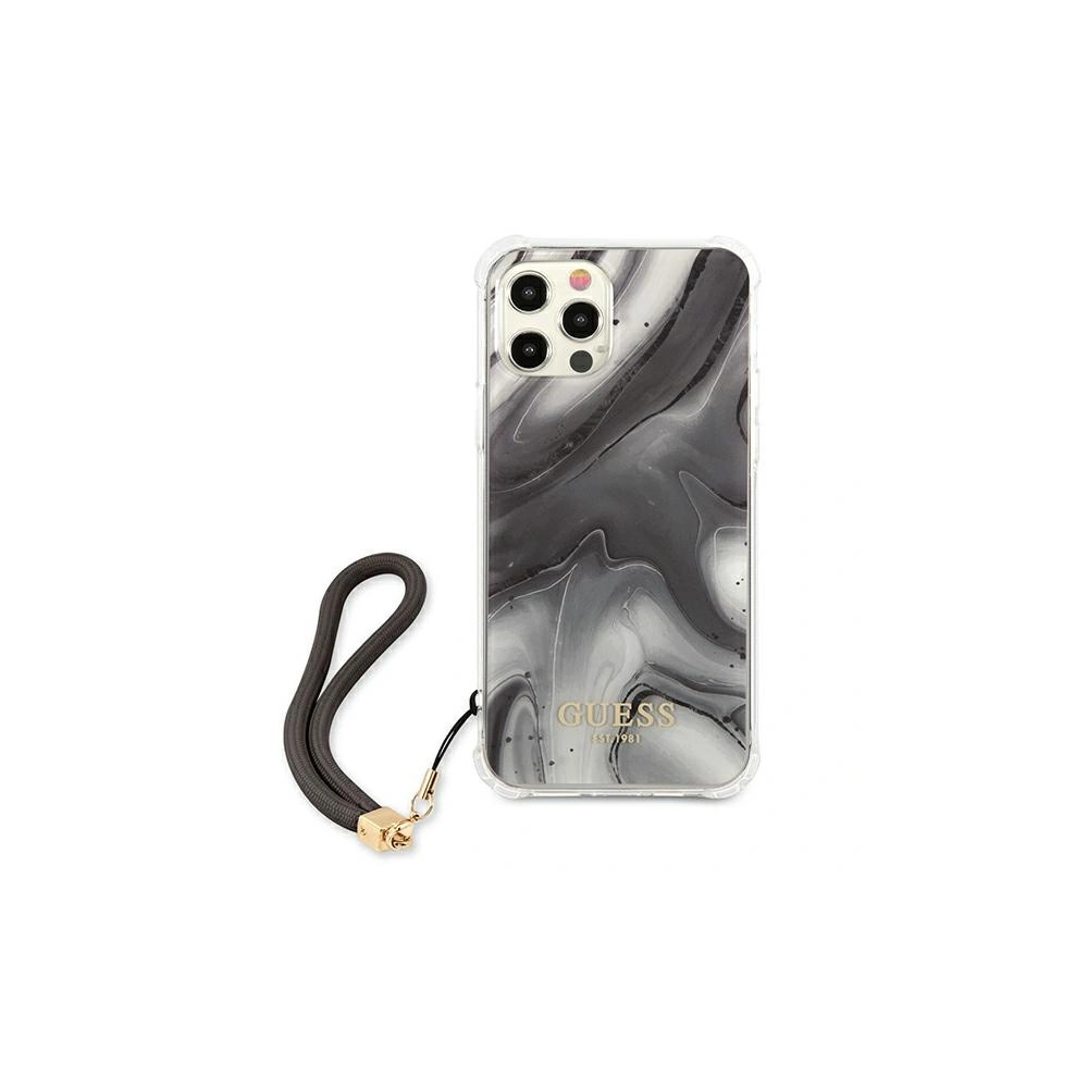 Wholesale Guess GUHCP12MKSMAGR Apple iPhone 12/12 Pro grey hardcase Marble Collection - GUE1156GRY - {ean13} - Hurt