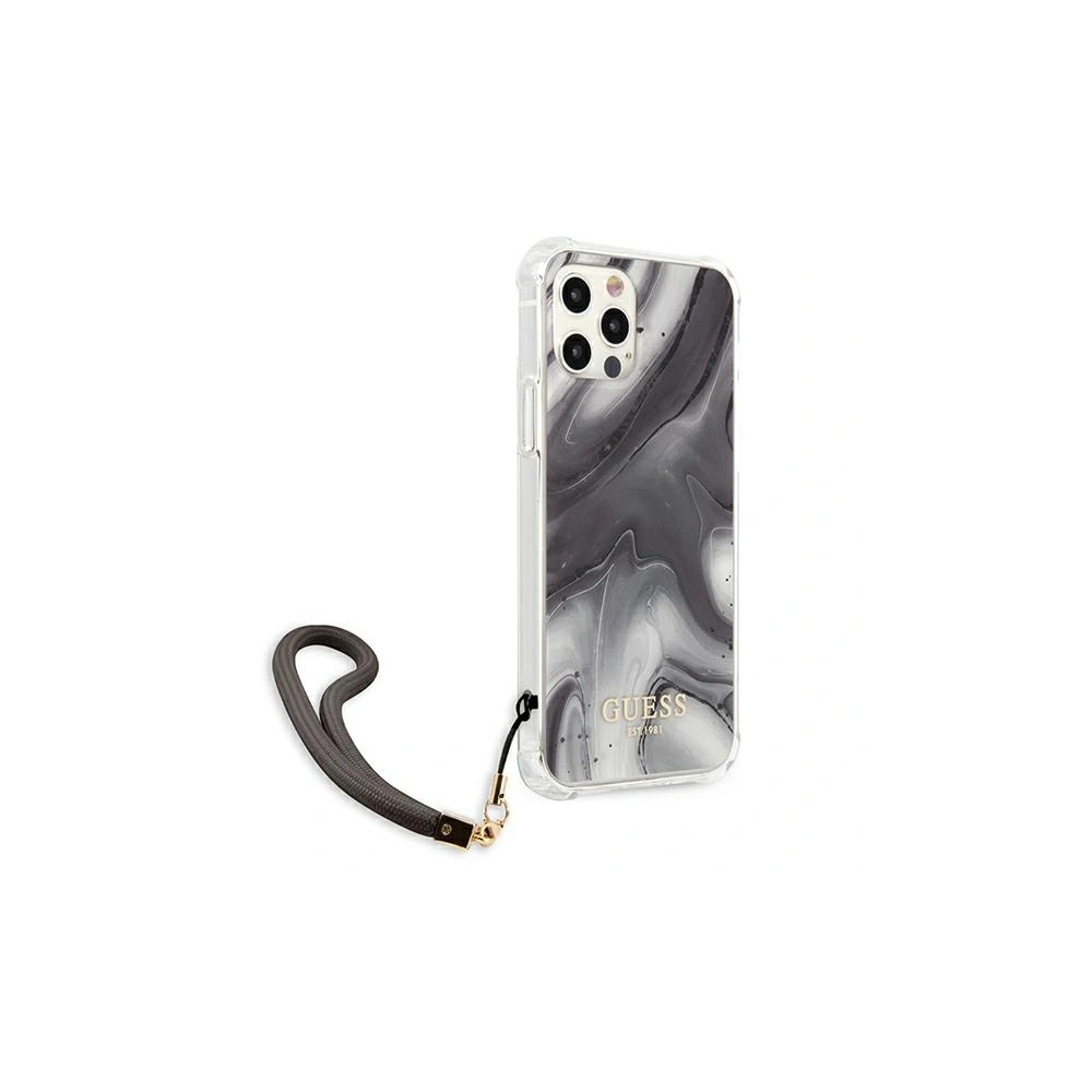 Wholesale Guess GUHCP12MKSMAGR Apple iPhone 12/12 Pro grey hardcase Marble Collection - GUE1156GRY - {ean13} - Hurt