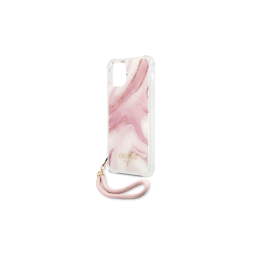 Wholesale Guess GUHCP12MKSMAPI Apple iPhone 12/12 Pro pink hardcase Marble Collection - GUE1157PNK - {ean13} - Hurt
