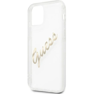 Hurtownia GSM - Etui Guess GUHCP12MKTRSVGO Apple iPhone 12/12 Pro Transparentní tvrdý obal Vintage Script Gold - GUE1158CL - {ean13} - Hurt