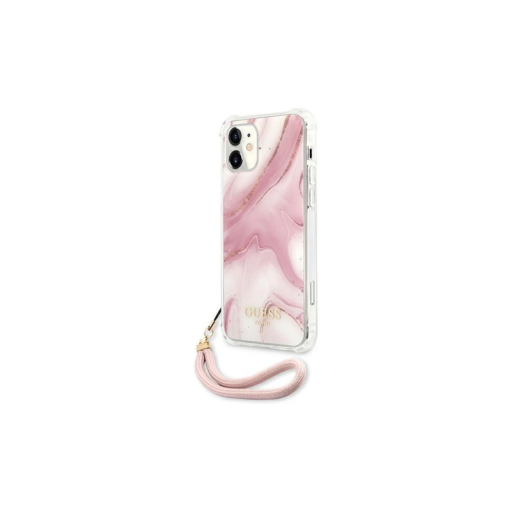 Wholesale Guess GUHCP12SKSMAPI Apple iPhone 12 mini pink hardcase Marble Collection - GUE1160PNK - {ean13} - Hurt