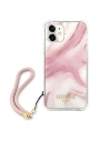 Hurtownia GSM - Etui Guess GUHCP12SKSMAPI Apple iPhone 12 mini różowy/pink hardcase Marble Collection - GUE1160PNK - {ean13} - Hurt