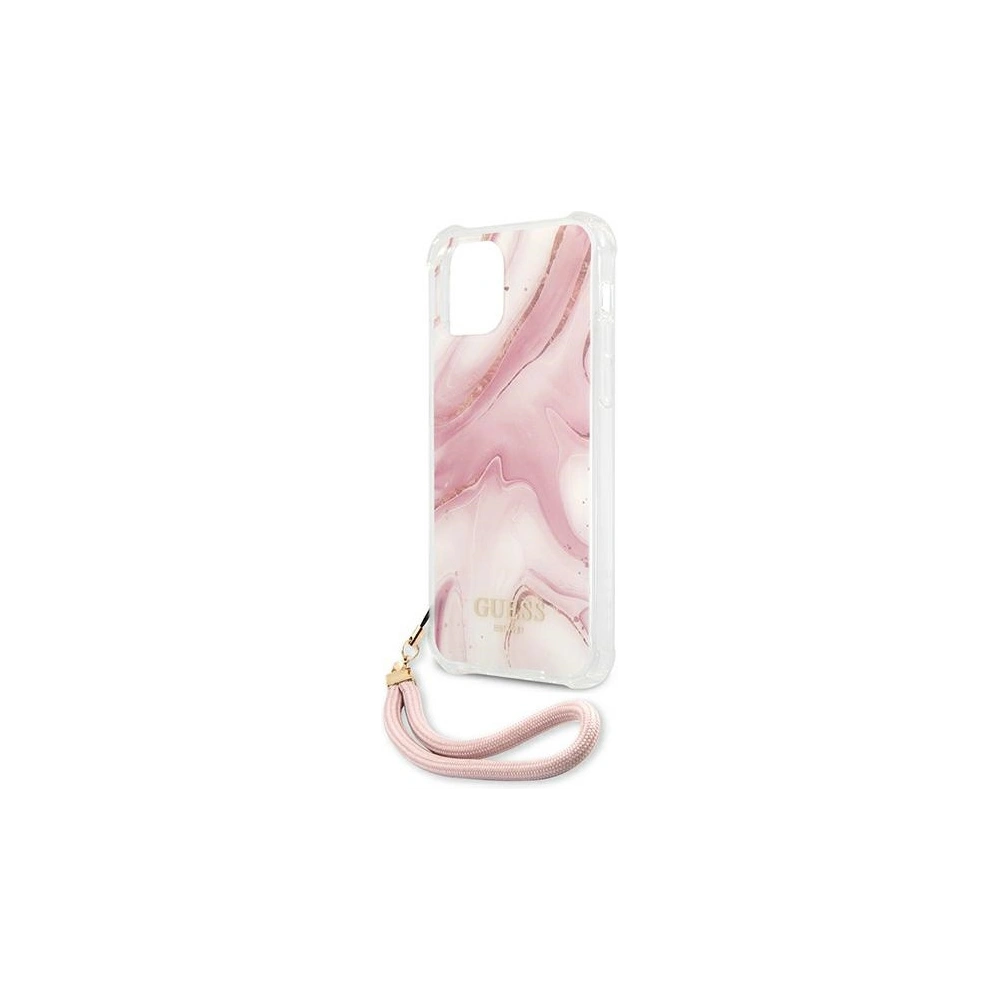 Hurtownia GSM - Etui Guess GUHCP12SKSMAPI Apple iPhone 12 mini różowy/pink hardcase Marble Collection - GUE1160PNK - {ean13} - Hurt