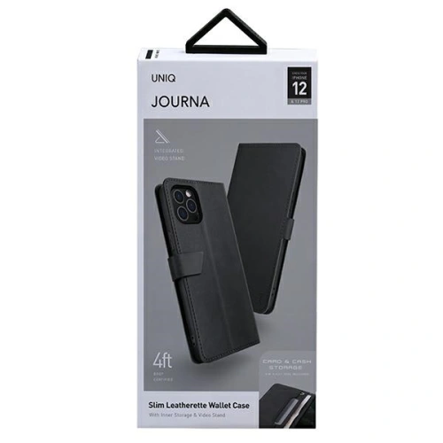 Etui UNIQ book Journa Apple iPhone 12/12 Pro szary/dark grey
