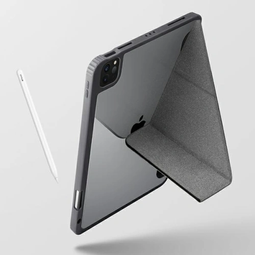 Etui UNIQ Moven Apple iPad Pro 12.9 2021 (5. generacji) Antimicrobial szary/charcoal grey