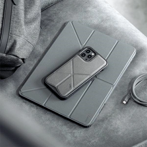 Hurtownia GSM - Etui UNIQ Moven Apple iPad Pro 12.9 2021 (5. generacji) Antimicrobial szary/charcoal grey - UNIQ401CHAGRY - {ean13} - Hurt