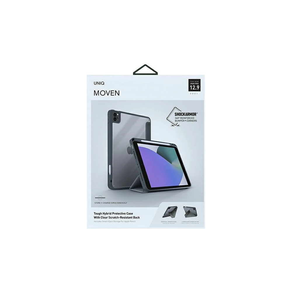 Hurtownia GSM - Apple UNIQ Moven Case iPad Pro 12.9 2021 (5. Generation) Antimikrobiell grau/kohlegrau - UNIQ401CHAGRY - {ean13} - Hurt