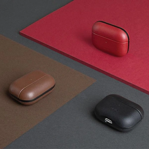 Etui UNIQ Terra Apple AirPods Pro Genuine Leather czerwony/red