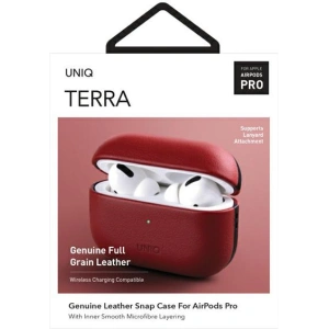 Etui UNIQ Terra Apple AirPods Pro Genuine Leather czerwony/red
