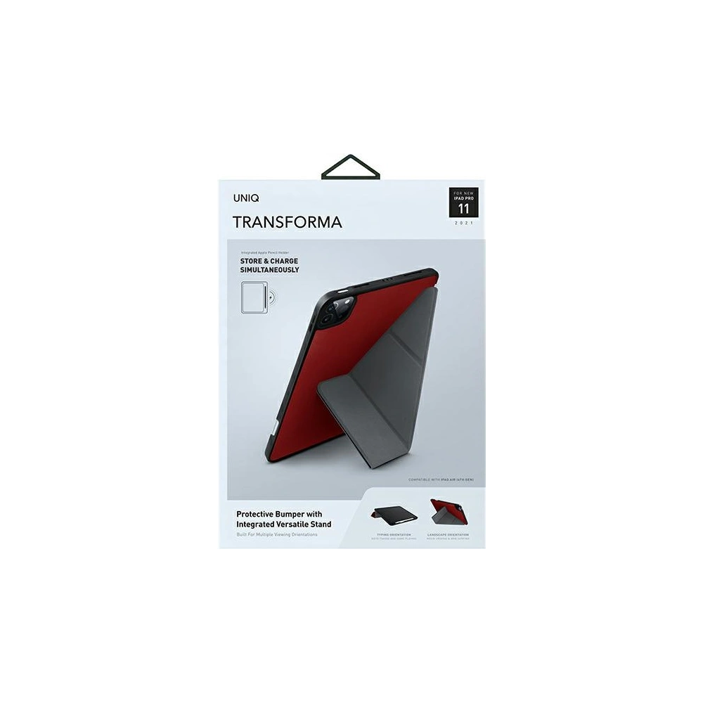 Hurtownia GSM - Etui UNIQ Transforma Apple iPad Pro 11 2021 (3. generacji) Antimicrobial czerwony/coral red - UNIQ406COLRED - {ean13} - Hurt
