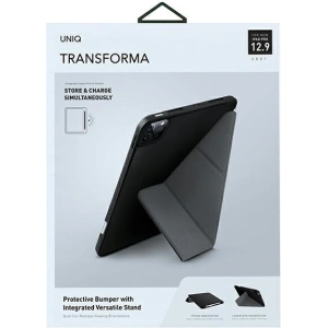 Hurtownia GSM - Etui UNIQ Transforma Apple iPad Pro 12.9 2021 (5. generacji) Antimicrobial czarny/ebony black - UNIQ407EBOBLK - {ean13} - Hurt