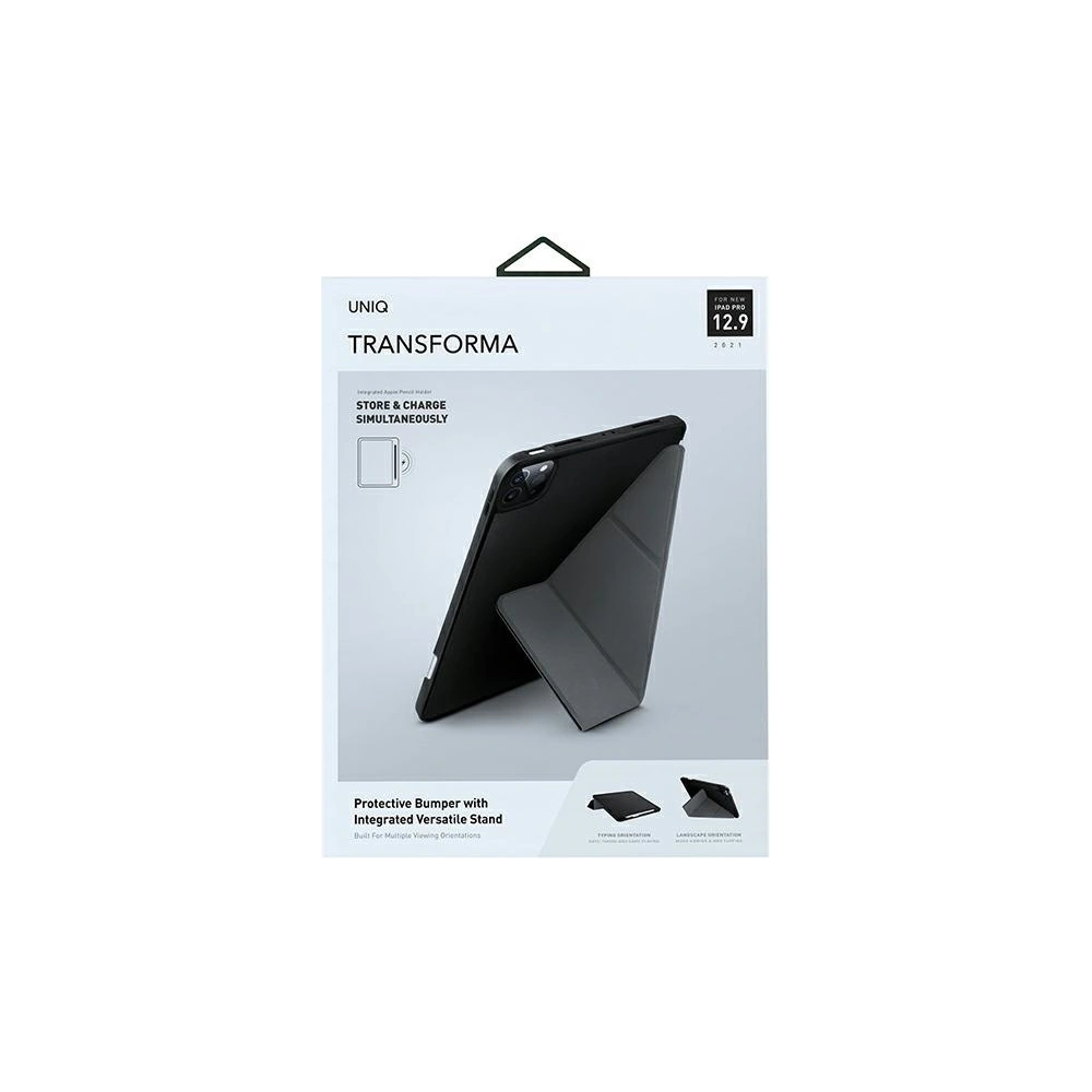 Hurtownia GSM - Etui UNIQ Transforma Apple iPad Pro 12.9 2021 (5. generacji) Antimicrobial czarny/ebony black - UNIQ407EBOBLK - {ean13} - Hurt