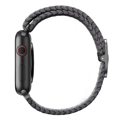 Pasek UNIQ Aspen Apple Watch 4/5/6/7/SE/8/9/10 40/41/42mm Braided szary/granite grey
