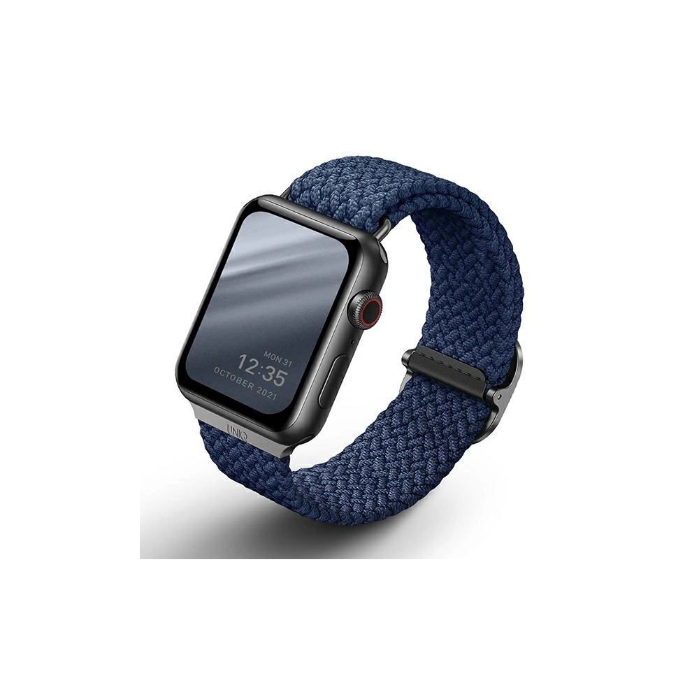 Hurtownia GSM - UNIQ Aspen Apple Watch 4/5/6/7/SE/8/9/Ultra 44/45/49mm Zsinórozott kék/oxford kék - UNIQ411OXFBLU - {ean13} - Hurt