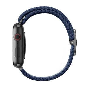 UNIQ Aspen strap Apple Watch 4/5/6/7/SE/8/9/Ultra 44/45/49mm Braided blue/oxford blue