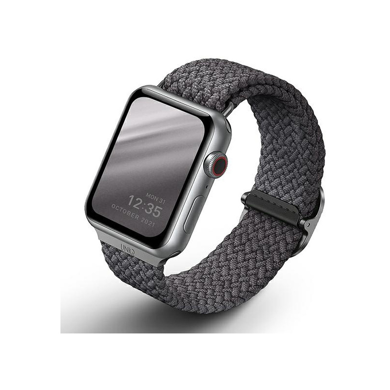 Hurtownia Uniq - 8886463676417 - UNIQ412GRAGRY - Pasek UNIQ Aspen Apple Watch 4/5/6/7/SE/8/9/Ultra 44/45/49mm Braided szary/granite grey - B2B homescreen