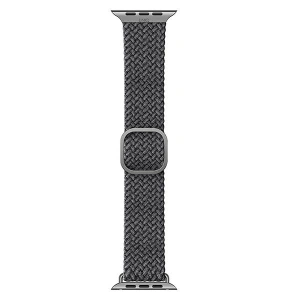Pasek UNIQ Aspen Apple Watch 4/5/6/7/SE/8/9/Ultra 44/45/49mm Braided szary/granite grey
